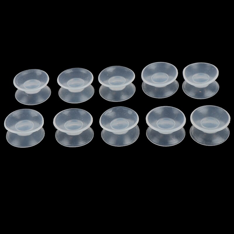 10 Pcs Dubbelzijdig Zuignap-Sucker Pads Voor Glas, plastic Zuignap Pvc Plastic Kleine Zuignap Zonder Trace