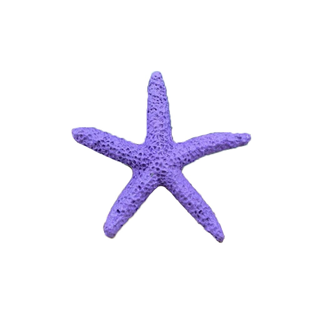 5cm Artificial Starfish Underwater Resin Aquarium Fish Tank Decoration Artificial Fish Pet Ornaments Viewing Decorations: purple
