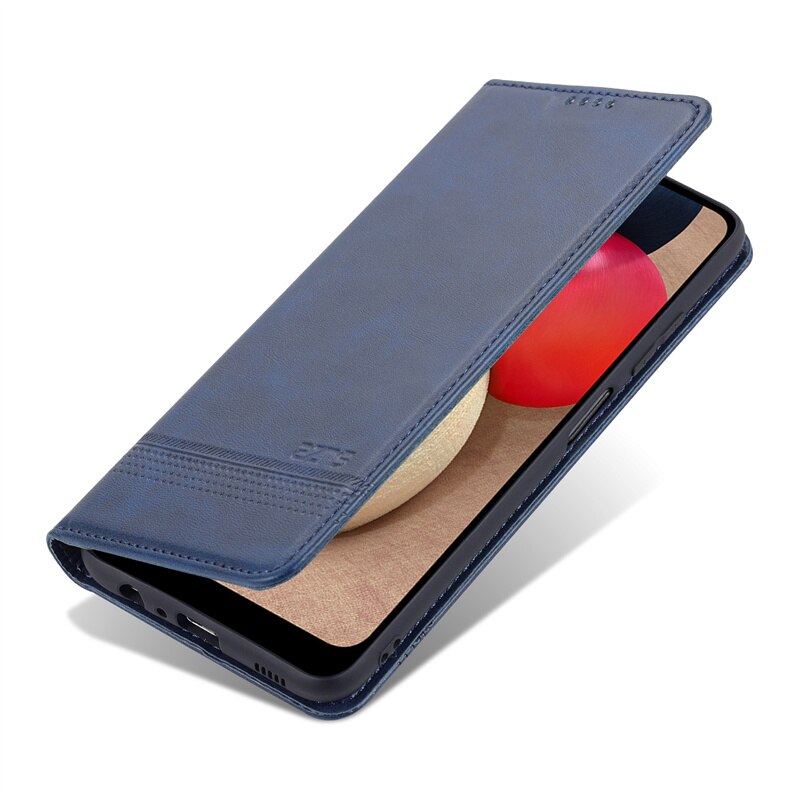 A02S Etui SM-A025F/DS Etui do Samsung Galaxy A02S A03S A02 S A 03 S A 03 S okładka książki stojak portfel gniazdo kart kabura Coque torba