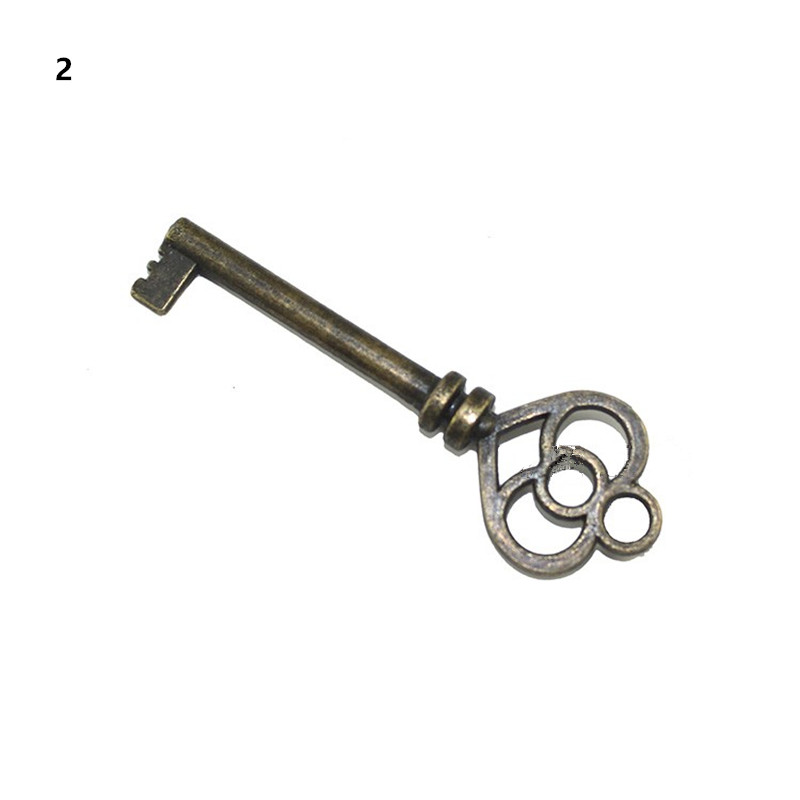 Vintage alu dørbolte antik kinesisk stil nøgle hardware tilbehør, træ dør nøgle lås ,10 stk