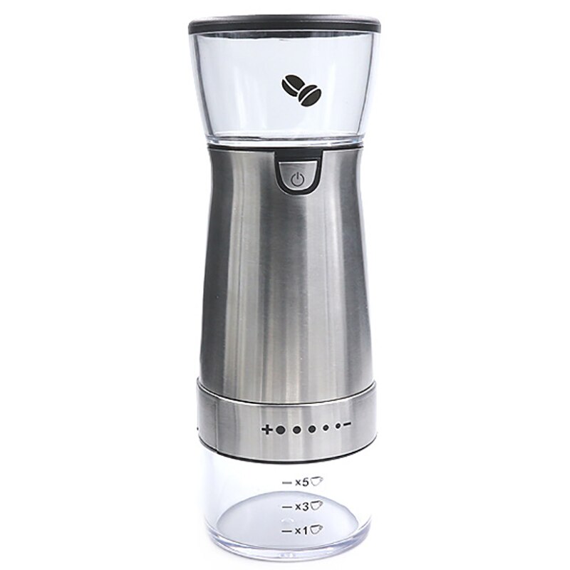 MiiCoffee PT1 Portable Electric Burr Coffee Grinder V2, USB-C Rechargeable Stainless Conical Burr Grinder, Aluminum Body