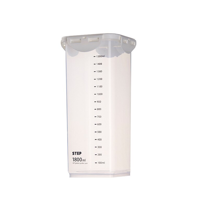 4-volumen versiegelt kunststoff dosen, küche lagerung Kasten, transparent lebensmittel Container kühl zu halten, neue B1 transparent Container WJ112714: 1800ML