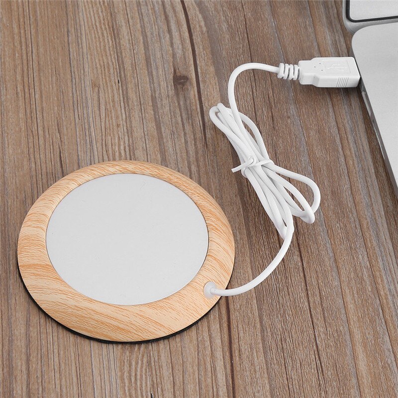 Usb kaffemugg kopp varmare för hemmakontor mjölk te vatten uppvärmning pad 2 konstant temperaturer valfri auto-off muggar dalbana