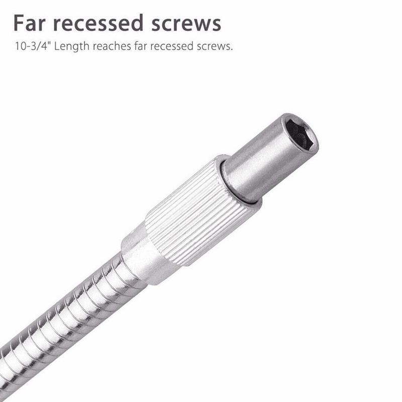 Rechargeable drill Electric screwdriver bit special shaft hose flexible rod tool multifunction purpose Metal extension E7K3