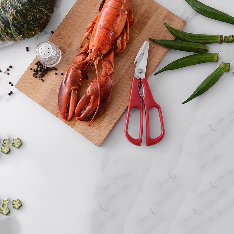 Pince à Homard Crevette Coquille de Crabe Jambe Fruits De Mer Coquillages Ciseaux Cisaillement Snip Outil de Cuisine Crevettes Éplucheur
