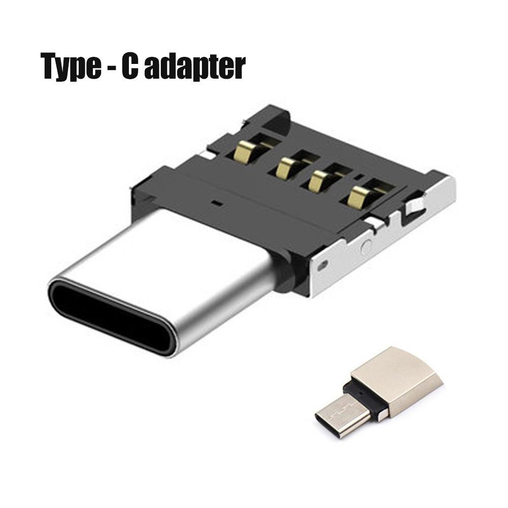 Adaptador OTG portátil Mini tipo C a USB, convertidor para PC, portátil, teléfonos móviles