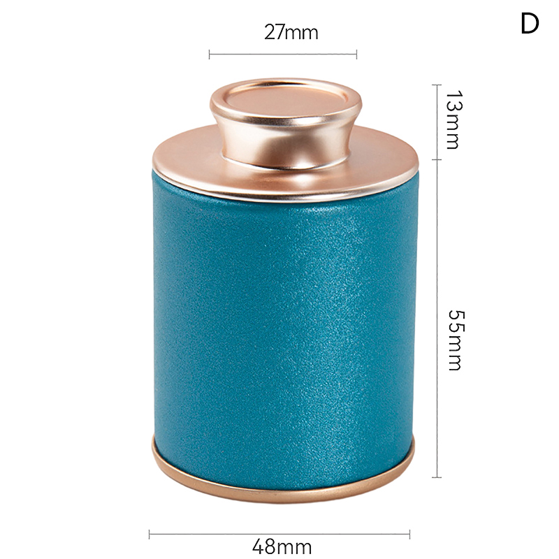 Mini lata de té vacía para el hogar, tarro sellado de té verde y negro, caja de embalaje de té pequeña de viaje portátil, lata de almacenamiento de papel