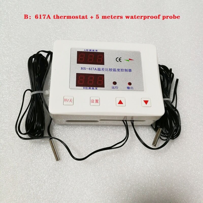 Project Solar Thermal Cycle Temperature Controller Intelligent Temperature Difference Controller for Water Backwater Cycle: B / input 220V output