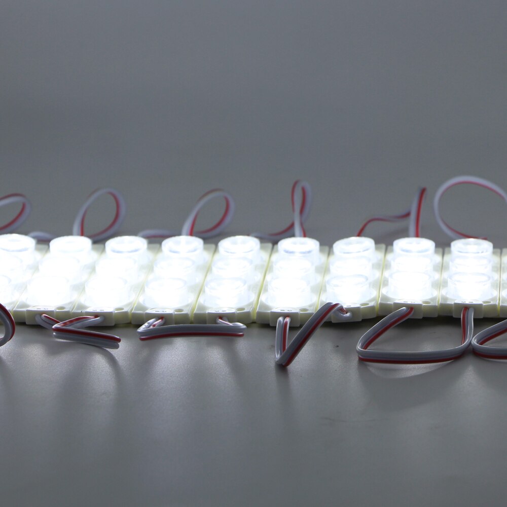 20pcs Led Module LED store front window led module light sign bar SMD 3030 3LED Injection white ip68 Waterproof Strip Light 12V