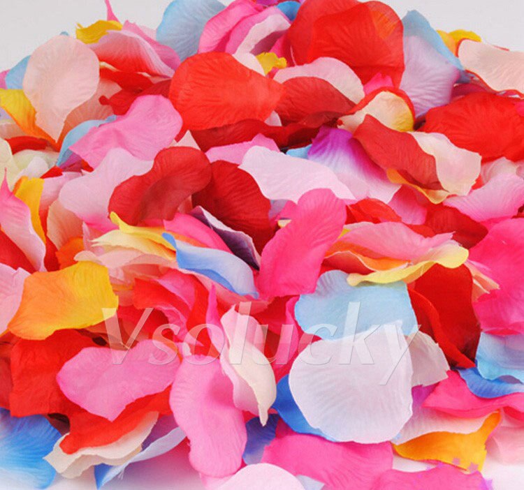 100 Stks/pak Zijden Rozenblaadjes Tafel Confetti Kunstbloem Baby Douche Ambachten Bruiloft Benodigdheden Party Kerst Venue Decor