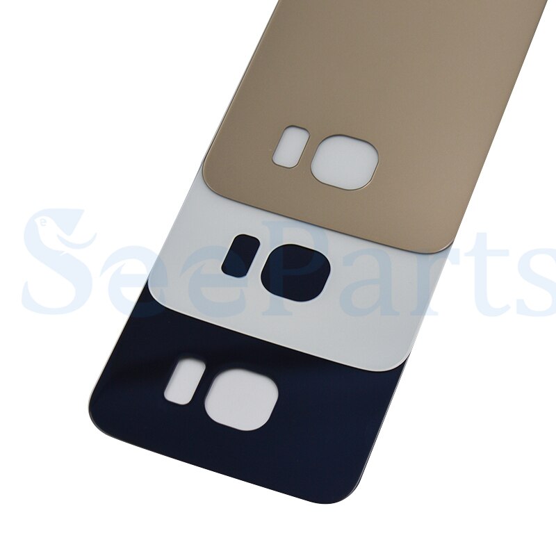 Für 5.7 "SAMSUNG Galaxy S6 Rand Plus Zurück Glas Abdeckung Hinten Batterie Tür Gehäuse Fall Für SAMSUNG S6 Rand batterie Abdeckung