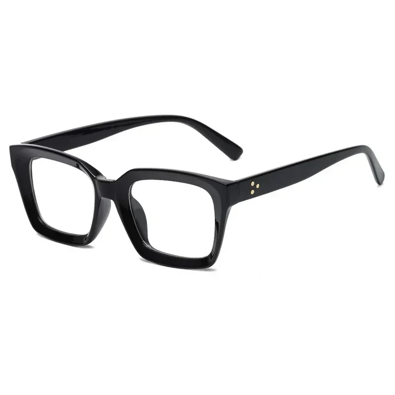 Store firkantede lesebriller menn kvinner bærbare stor innfatning hd presbyopi briller dioptri 0 ~ + 3.5 gafas: Grønn / 0