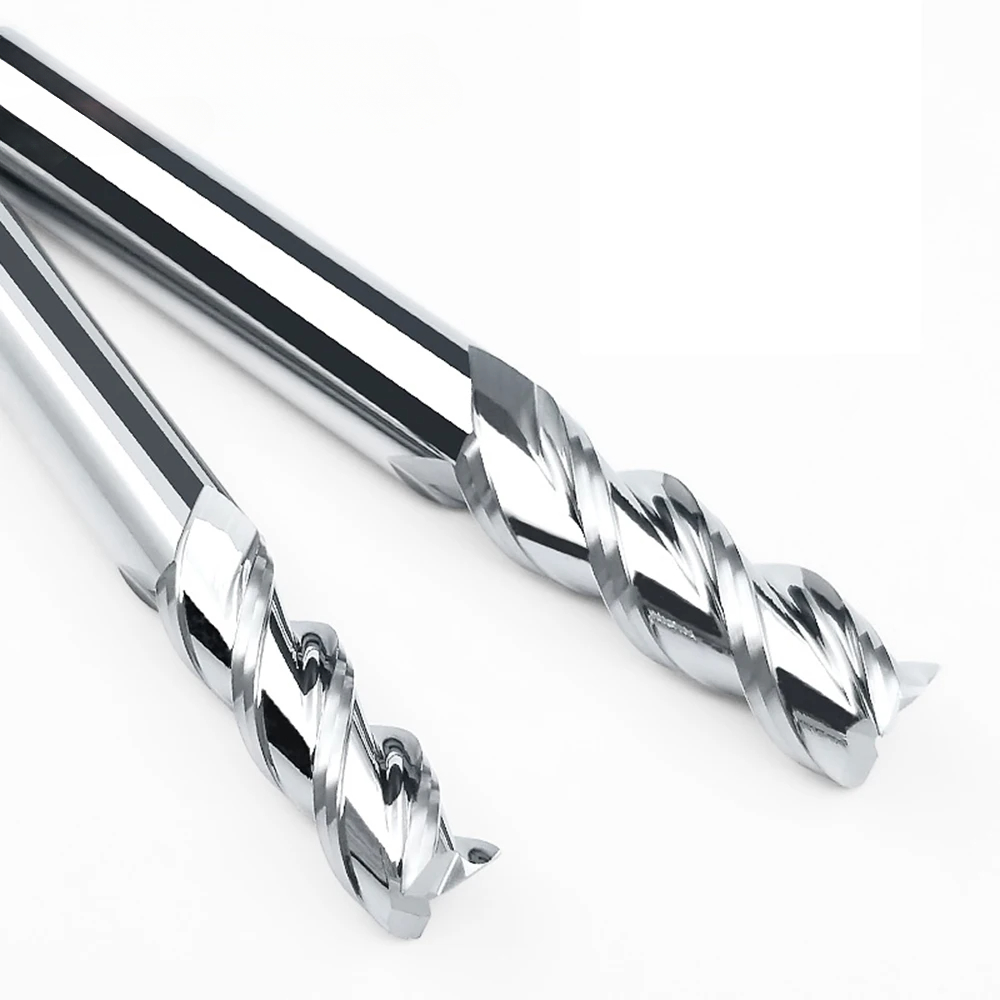 WOY HRC55 Houtbewerking gereedschap rechte fluiten Cnc carbide frees Aluminium Koper Hout frees Frees