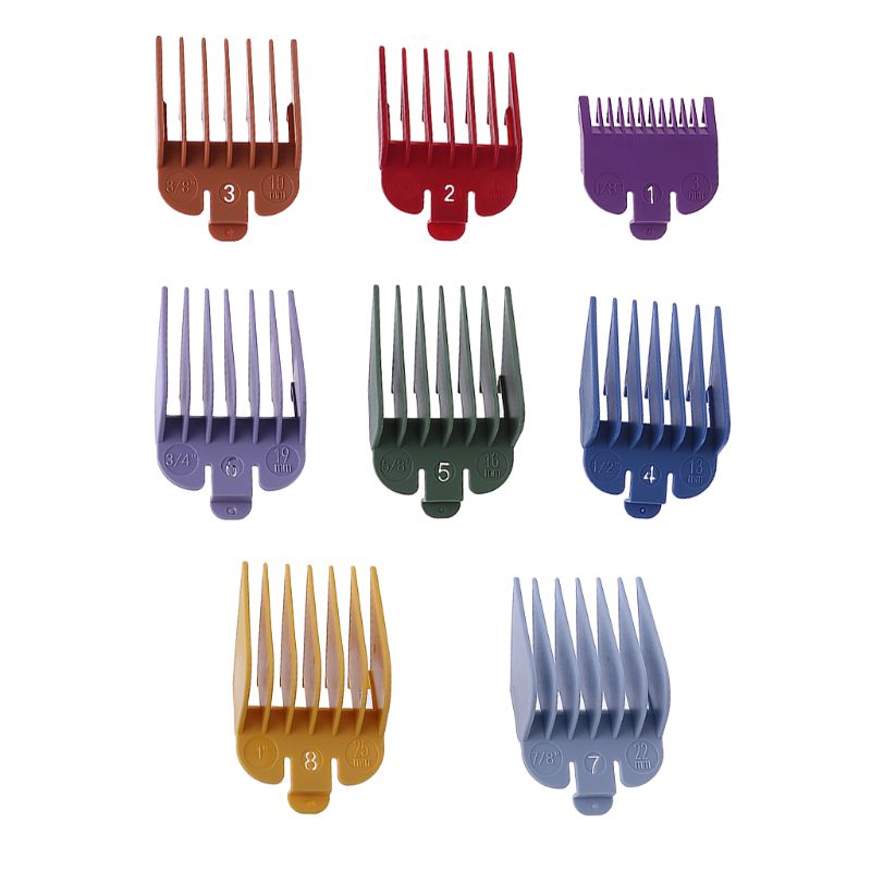 Peine de límite Universal para cortar el pelo, accesorio de guía, tamaño de repuesto para peluquero, 8P