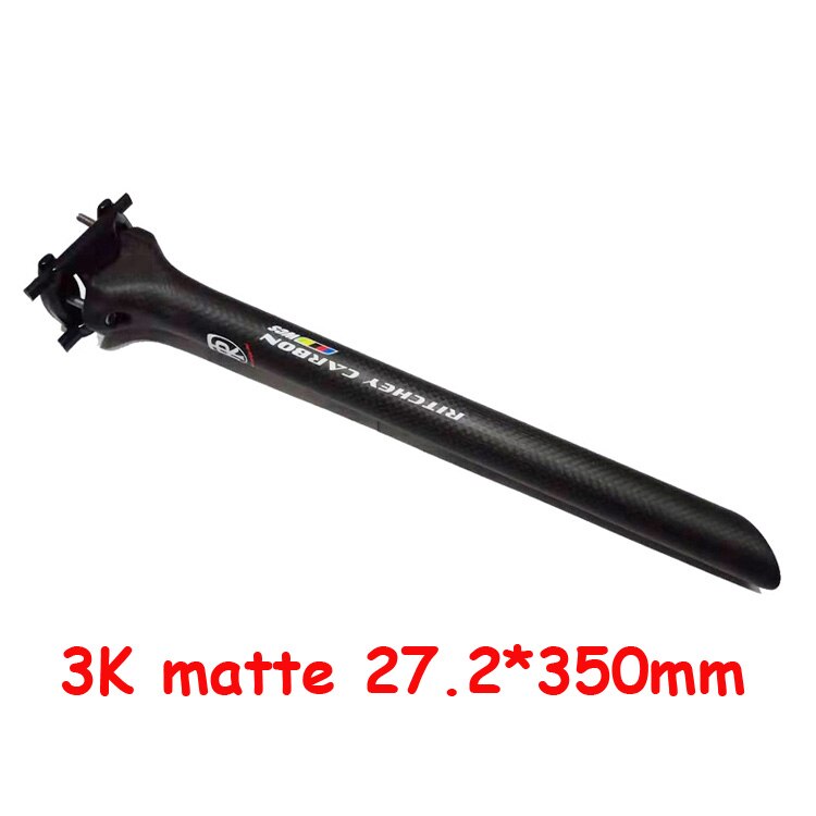 Super light Bicycle seatpost carbon seatpost bicycel seat post MTB road bike seatpost 3k carbon 190g 27.2/31.6*400mm
