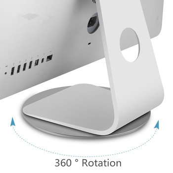 360 Rotatie Computer Monitor Base Disc Antislip Laptop Notebook Aluminium Stand Dock Voor Apple Mac Televisie Projector