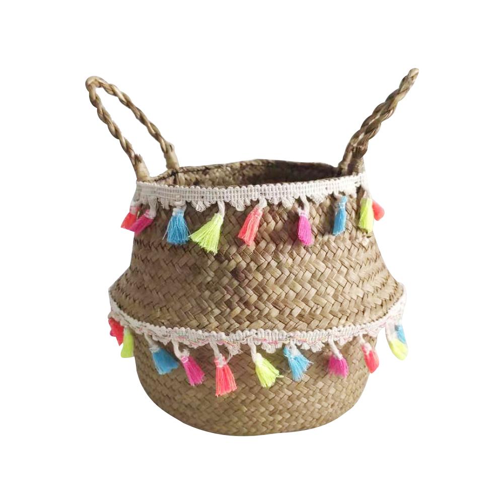 Nordic Style Rattan Basket Set Woven Storage Basket Dirty Clothes Organizer For Picnic Hotel Household Laundry Toy Dirty Clothes