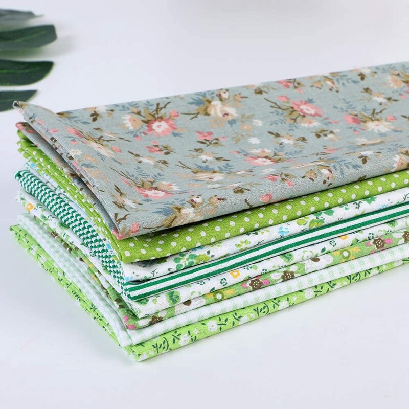 8 stuks textielstof katoen vierkant bedrukt textiel voor bundel doe-het-zelf knutselen naaien kleding quilten 50 x 50cm