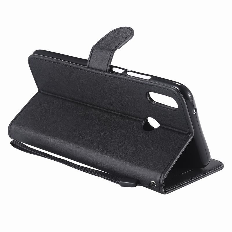 Voor huawei  y6 hoesje op huawei  y6 pro luxe pu leren tassen hoesje voor huawei  y6 flip portemonnee hoesje  y 6