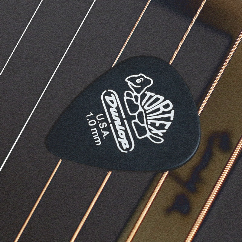 1 pc Dunlop Tortex Black Guitar Picks Bass Mediator Acoustic Electric Accessories Classic Thickness 0.5/0.6/0.73/0.88/1.0/1.14mm