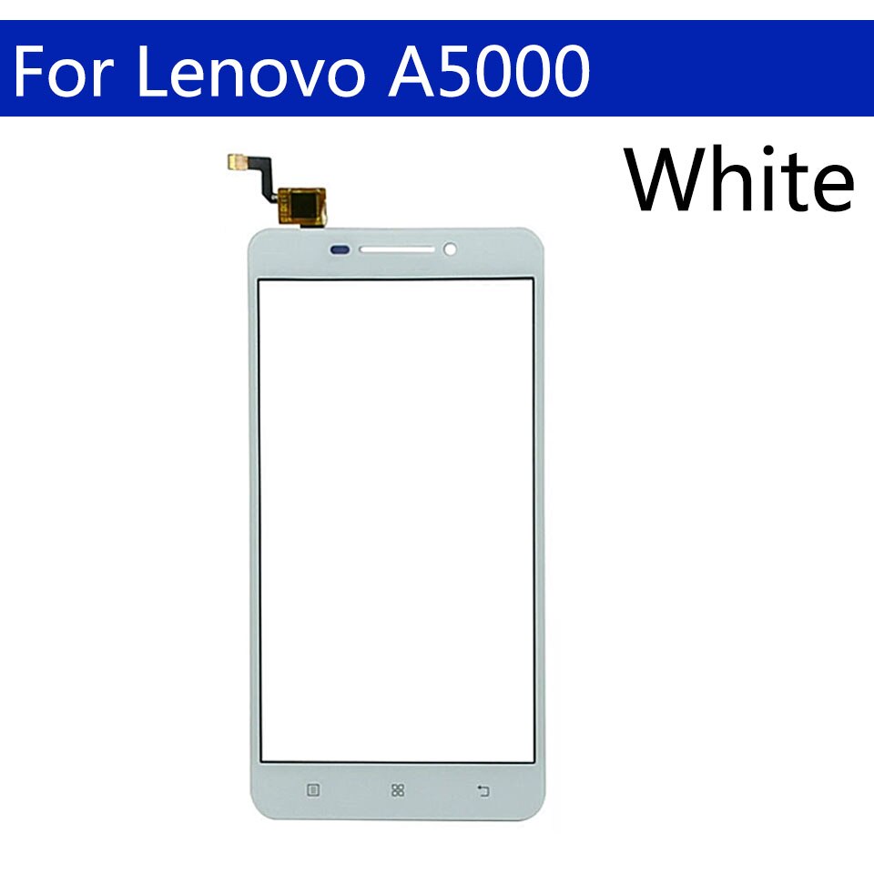 Touchscreen For Lenovo A5000 A 5000 Touch Screen Digitizer LCD Display Front Glass Panel Sensor Replacement 5.0 inch