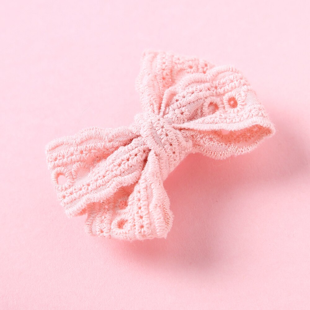Baby Meisjes Ribbon Hair Bows Met Clip Handgemaakte Baret Bohemian Haarspelden Hoofddeksels Koreaanse Kinderen Haar Accessoires Voor Meisjes