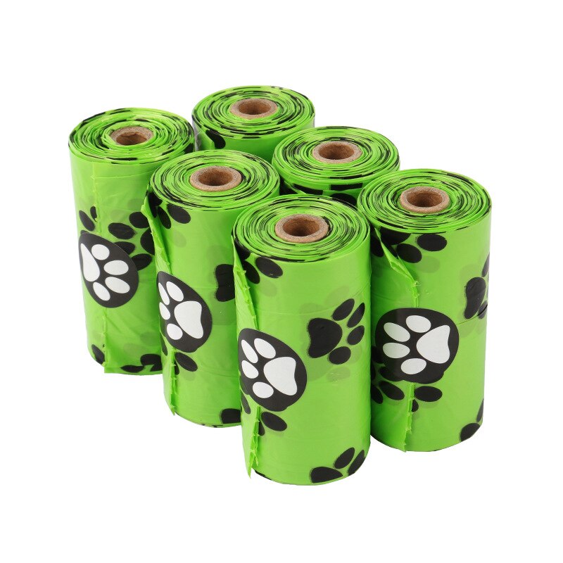 Dog Poop Bag Biodegradable Leak Proof Green Dog Waste Bags &amp; Dispenser Eco Friendly Pet Puppy Outdoor Garbage Pooper Clean Bag