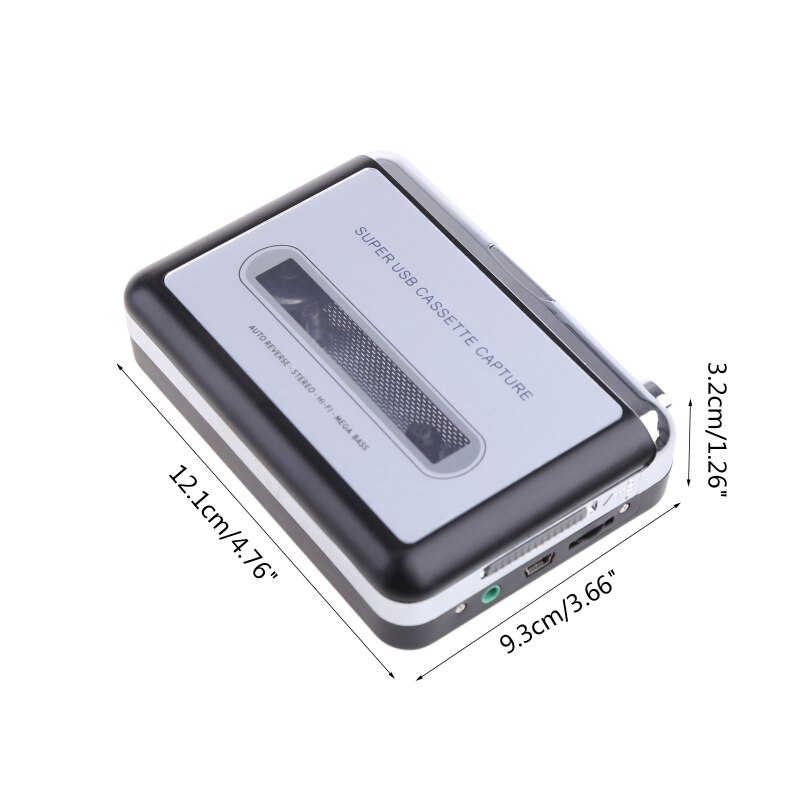 Usb Cassette Player Tape Naar Pc Oude Cassette Naar MP3 Format Converter Audio Recorder Capture Walkman Met Auto Reverse