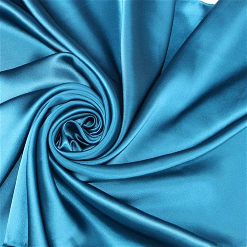 Zijde Charmeuse Satijnen Stof 19momme 44inch Glad Gevoel Organische Originele Textiel Zijde Hertogin Satijn Stof voor Dame Kleding: 22 blue