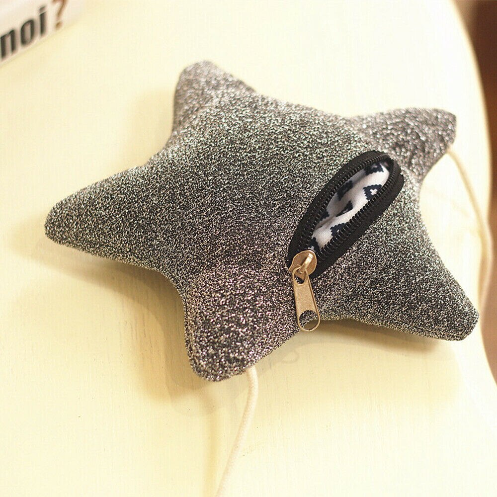 Barn flicka paljetter stjärnformad crossbody messenger axelväska påse myntväska plånbok härlig