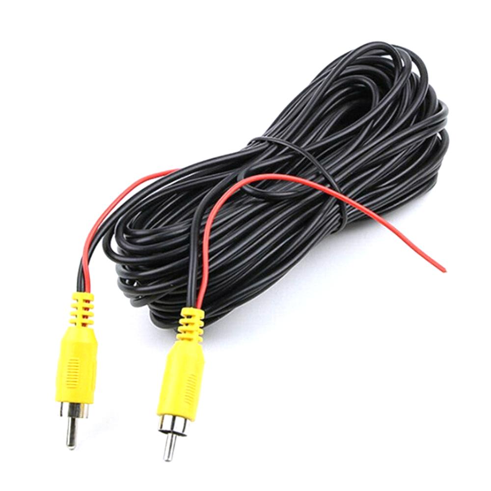 Cable de vídeo de 15 m para cámara de visión trasera de coche, Cable Universal RCA de 15 metros para conectar cámara de marcha atrás con Monitor Multimedia de coche