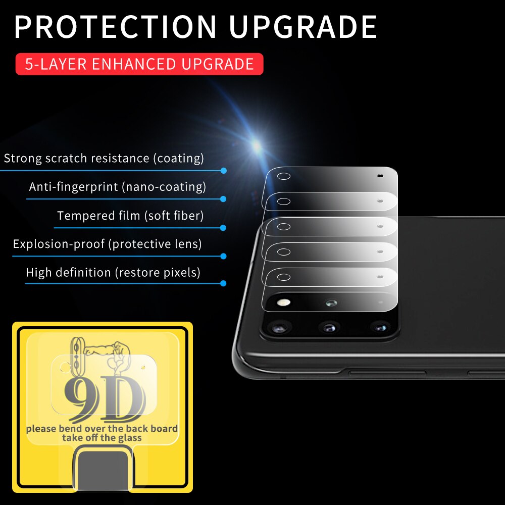 Voor samsung galaxy 9d camera lens screenprotector gehard glas voor samsung galaxy  m11 m31 s20 s20 ultra  s20 plus achterlensfilm