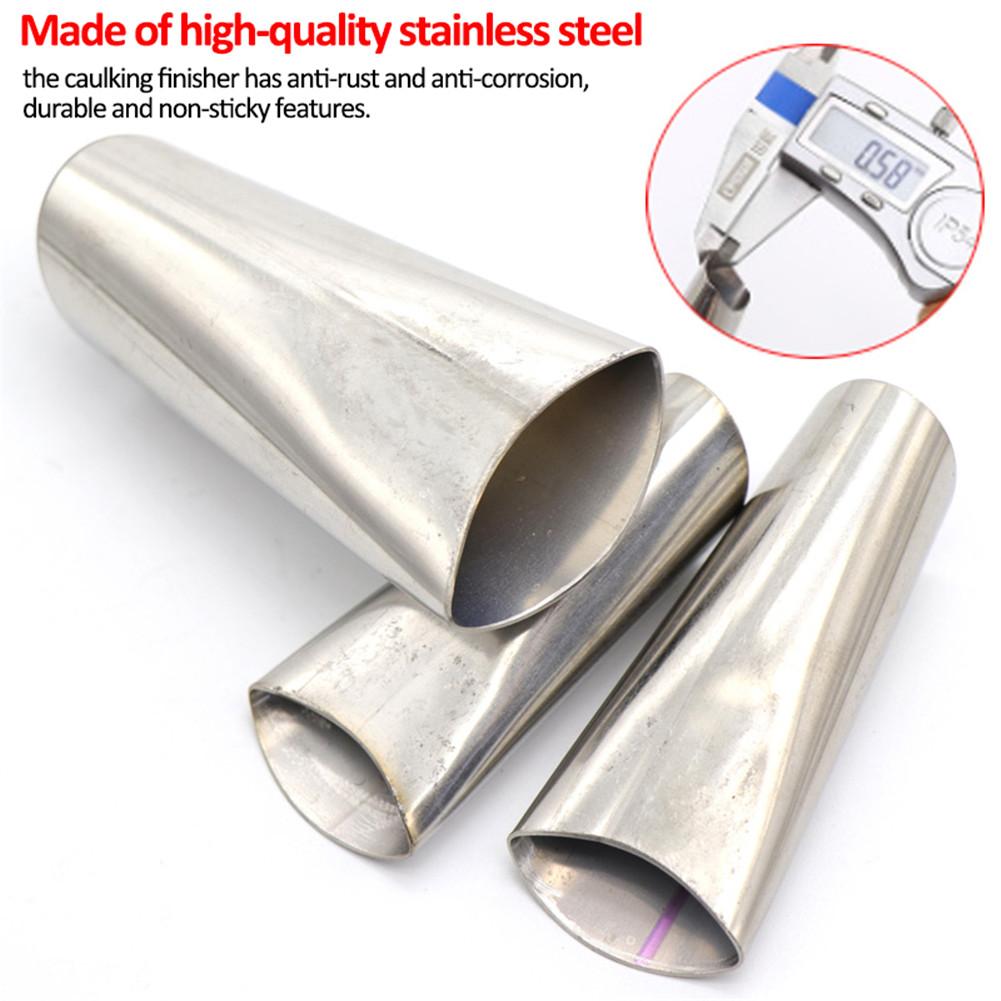 1 Set Caulking Finishing Tool Mighty Anti-rust Stainless Steel Caulking Nozzle Finisher For Door Window Sink