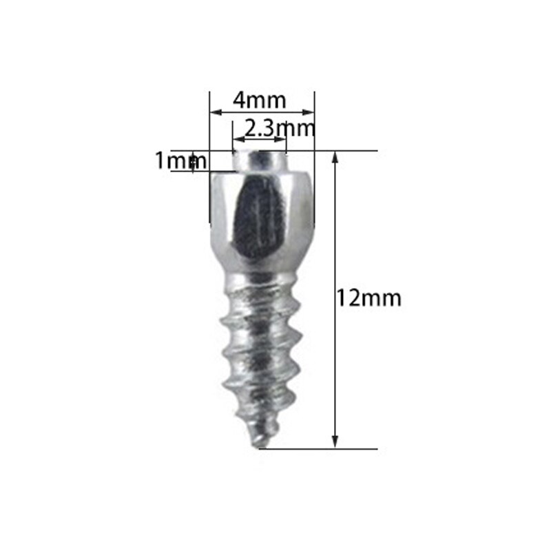 12/15mm vinter dubbskruv bildäck dubb skruv snöspikar hjuldäck atv halksäkra skruv dubb bil motorcykel 100 st: 12mm 100 st