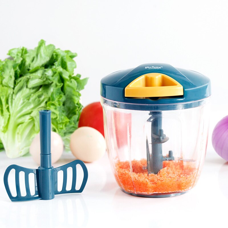 Manuel grøntsagsskærer køkken kødkværn mixer hjemme vridemaskine blender foodprocessor køkkenmaskine køkkenværktøj  e5 jrj