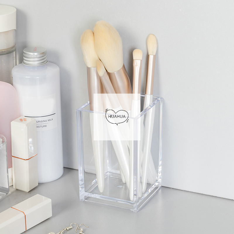 Make-up Organizer Plastic Make-up Borstel Pot Opslag Acryl Voor Cosmetica Houder Bureau Cosmetische Opslagcontainer