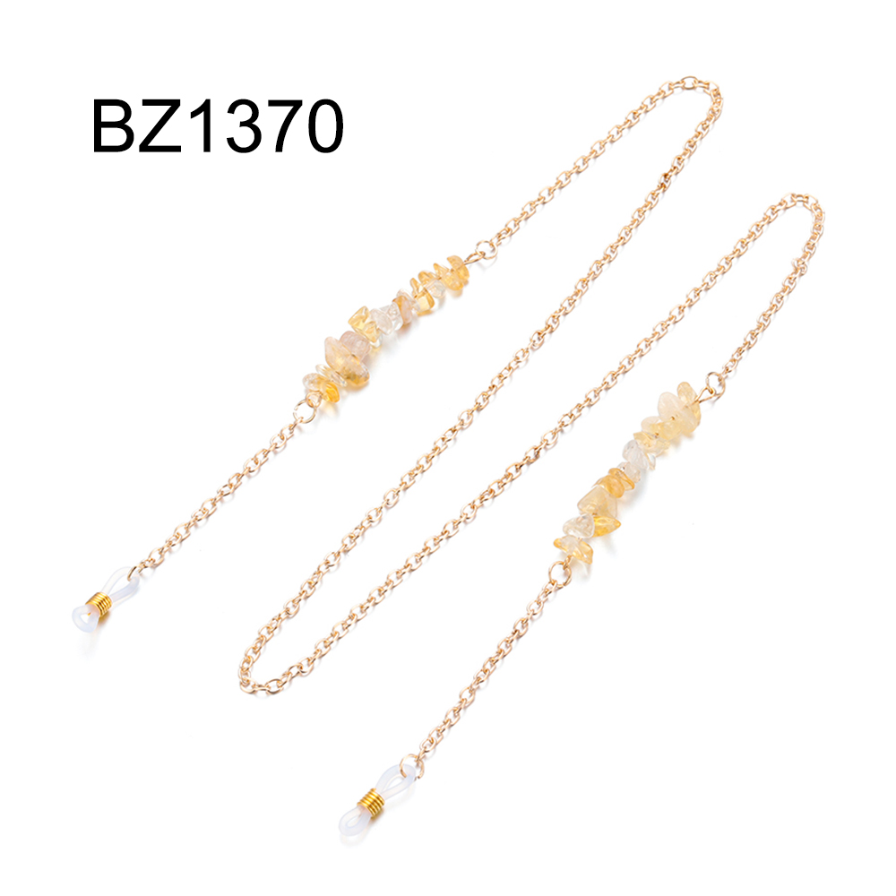 1pc antislip metalen brillenkettingen, zonnebrillenhouders, kettingen, leesbrillenkoorden, brillenkoorden, brillenhouders: Bz1370