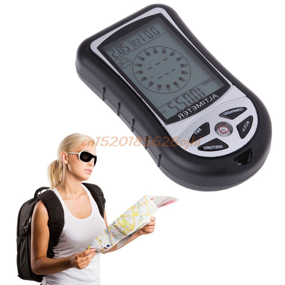 Digital Compass Barometer Altimeter Thermo Temperature Clock Calendar 8 in 1 LCD #H030#