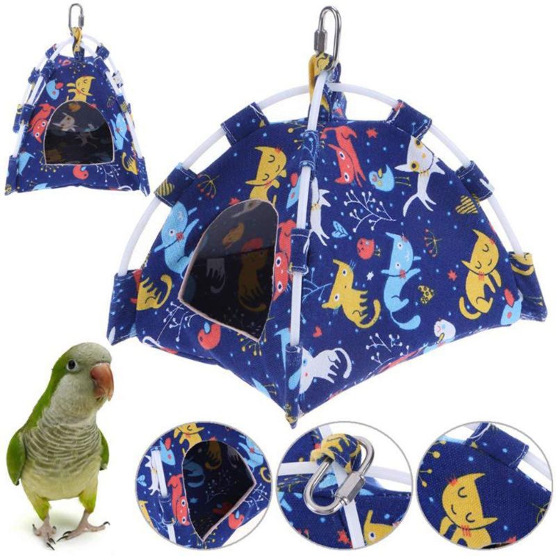 Hamac d'hiver | Nid d'oiseau de Hamster, maison, lit, cabane suspendue, jouet pour perruche calotte