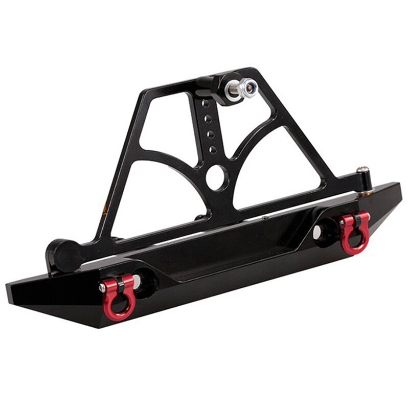 SCX10 Cnc Achterbumper Bull Bar Met Reservewiel Carrier Ketenen Voor Rock Crawler Rc Truck SCX10 Ii Jeep Wrangler