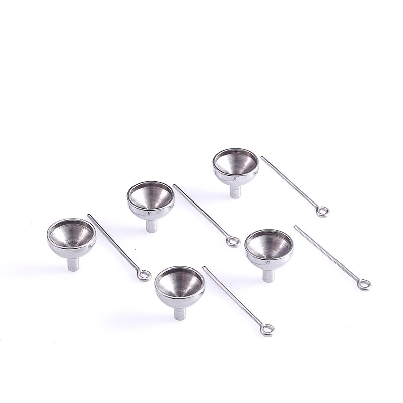 RIR 5 pièces en vrac en acier inoxydable Mini entonnoir Kit de remplissage pour crémation urne bijoux collier mettre des cendres plus facilement