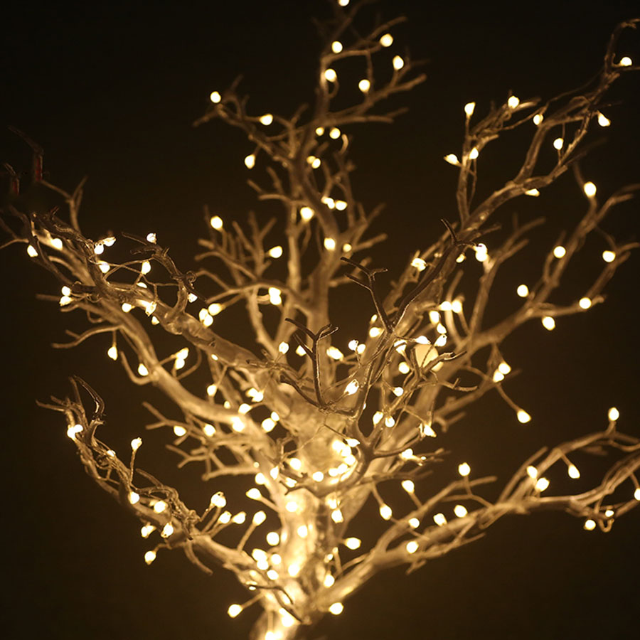 Eclh utomhus 2 mx 10 200 led solar vinstockar gren led string fairy ljus utomhus trädgård staket träd led string fairy gren ljus