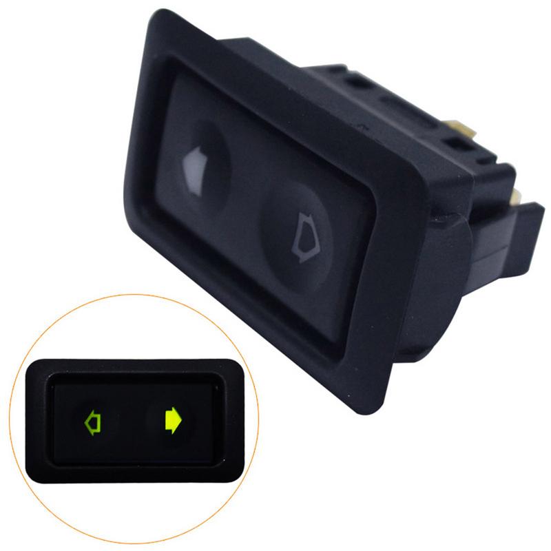 1pc/ pakker universell 6 pin 12-24v bil elektrisk vindusbryter med grønt lys bilbryter auto styling tilbehør