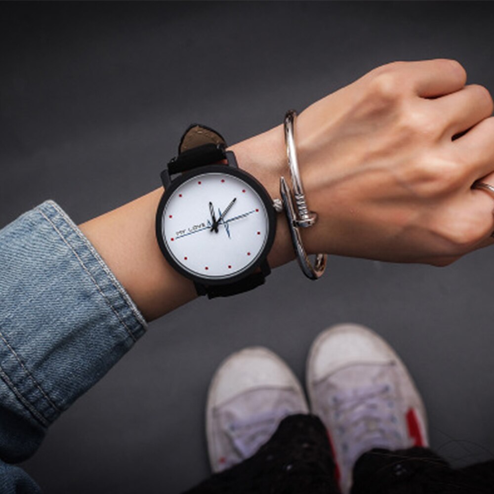Liefhebbers Polshorloge Heren Dames Armband Horloges Vrouwelijke Quartz Horloges Klok Dames Horloge Paar Romeinse Horloges: EEG white