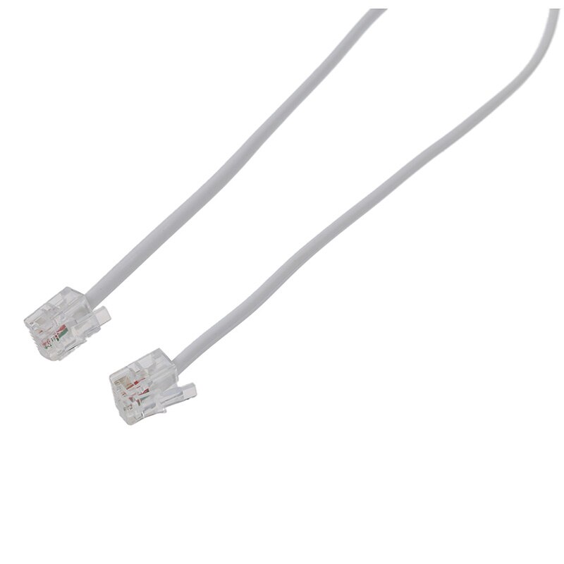 9M 30ft RJ11 6P2C Modulaire Telefoon Telefoon Kabels Draad Wit