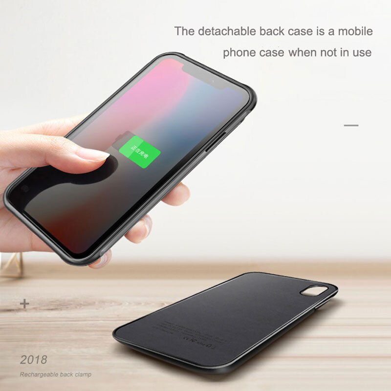 Wireless Charging Power Bank Case For iPhone X XS XR XS Max Ultra Thin 5000/5500mAh Battery Charger Cover For iphone 11 Pro Max