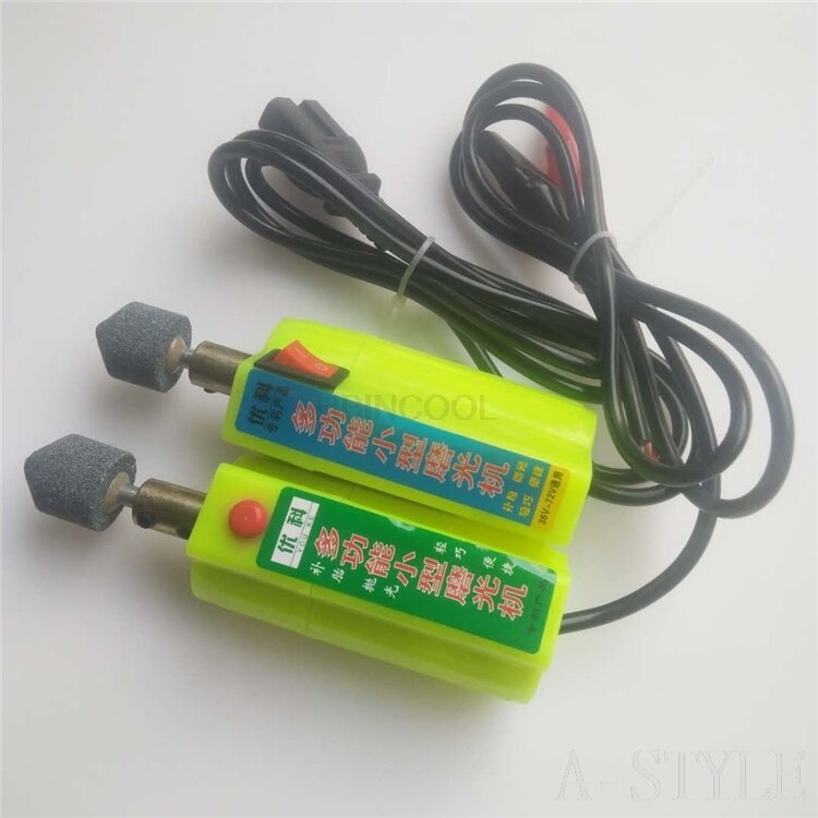 Electric grinder for small tire repair, multi-function grinder, engraving grinder, handheld polishing electric car portable tool: 12v