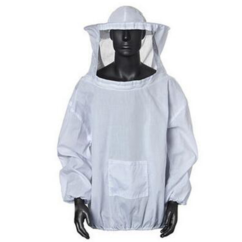 Bee Hive Suit Beekeeper Protective Costume Jacket Coat W/ Hood Equipment