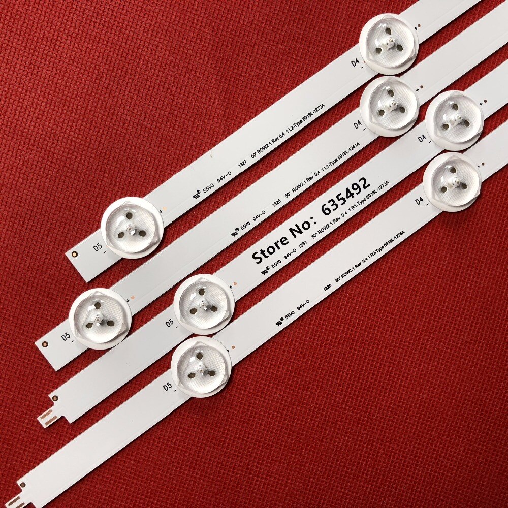 100% LED Backlight strip for LG 50LN5600 50LN575S 50LA6230 50LN577S 50LA620S 6916L-1272A 6916L-1241A 6916L-1273A 6916L-1276A