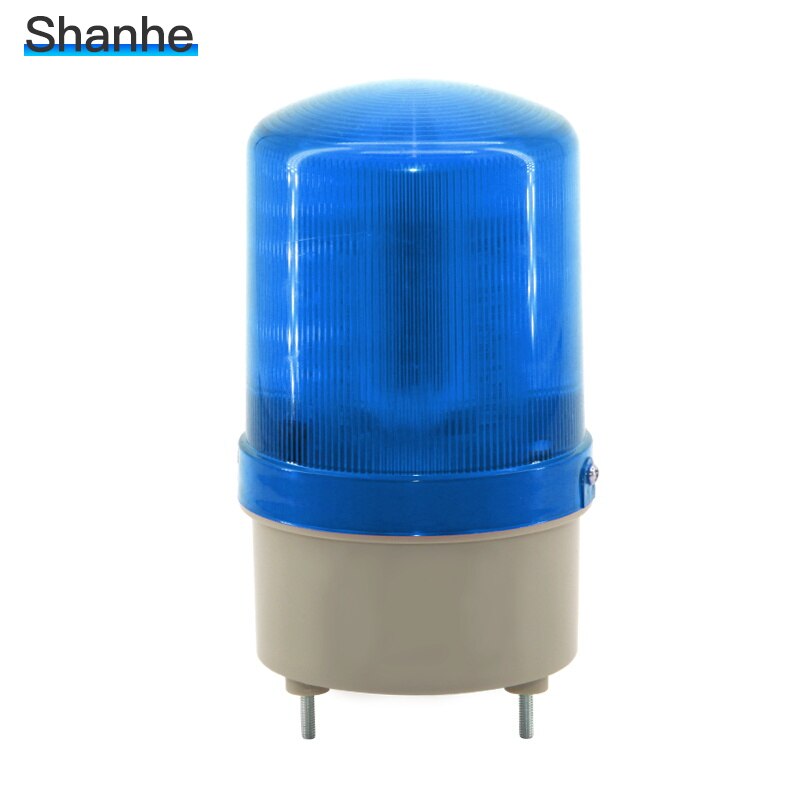 LED-1101 Avec voix Rotatif rotatif LED stroboscope Lampe D&#39;alarme sirène de lumière jaune bleu rouge vert LED avertissement lumière 12V 24V 110V 220V